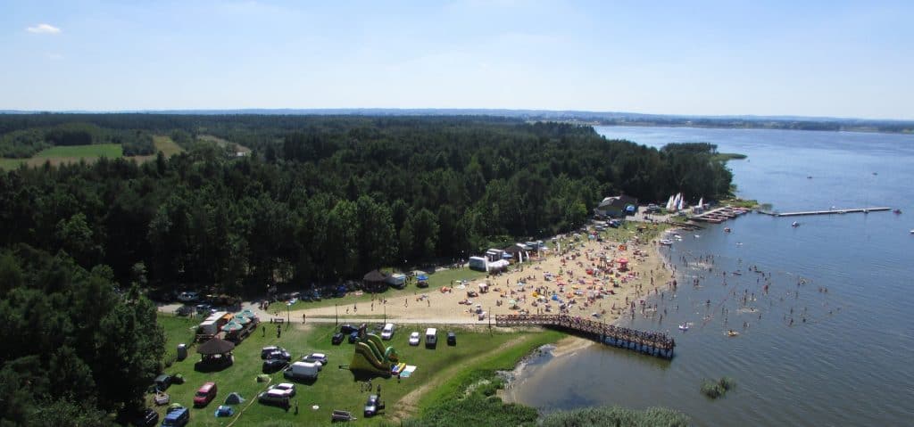 Lake Nielisz - Moczydło beach, photo: Nielisz Commune Office